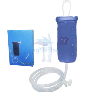 Sac de lavement de kit de lavement de kit de lavement de nettoyage m&eacute;dical de PVC avec la canule